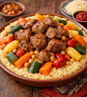 Le Paradis d'Escargot - COUSCOUS VEAU FAIT MAISON ET LEGUMES FRAIS