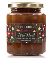 L'Epicurien - Confiture Père Noël - Gourmandise aux Fruits Secs et aux Epices - 320g