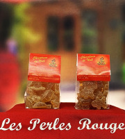 Les Perles Rouges - Chicatines (pâtes de fruits) de Noël d'orange et d'ananas