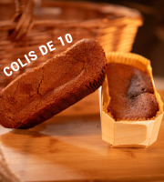 Maison Savary - Fondant au chocolat 300gr Format Bois - Colis de 10 unités