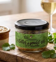 Le Tuyé de Mésandans - Rillettes de poulet rôti à la coriandre sans nitrite - 180g