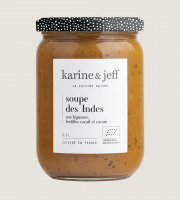 Karine & Jeff - Soupe des Indes - aux légumes, lentilles corail et cumin