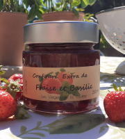 Les Vergers de la Vautée - Confiture Extra Fraise-Basilic