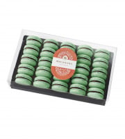 Invitation au Délice - Coffret Mono-parfum - 25 Macarons Chocolat-Menthe