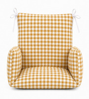 Timouny - Coussin chaise haute universel Vichy curry