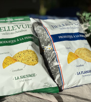 Chips Bellevue - Trio Chips fermières - Nature + Ondulée + Ail des ours (20 sachets)