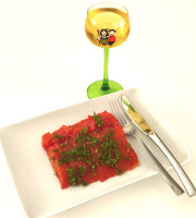 Traiteur Gourmet d'Alsace - Gravlax de Truite Alsacienne à la betterave 200Gr