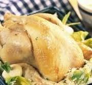 Des Poules et des Vignes à Bourgueil - Coq cuit découpé