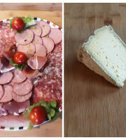 Gourmets de l'Ouest - Plateau apéro charcuterie porc fermier + Tomme fermière au lait cru