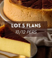 Maison Héron père et filles - Lot de 5 flans Normands 10 / 12 personnes