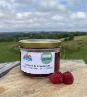 Ferme Sinsac - confiture de framboises 250 grs un produit élaboré sur notre ferme