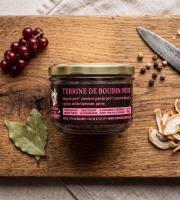 La Ferme du Louvier - Terrine de boudin noir 180 g de porc élevé en plein air