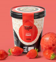 Mademoiselle Fayel - Sorbet Fraise gourmand et rafraichissant - 100% Bio 500ml