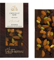 Maison Sailler Berthaz - Tablette chocolat noir 68% mendiant
