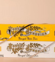 Maison Jonquier - Coffret Nougat de Noël - 200g - Blanc dur et Noir dur