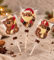 Maison Schmid - Sucette en chocolat de Noël - Belfine 25g