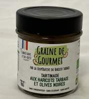 Mamy Suzanne Occitanie - Tartinade BIO - Haricots tarbais et Olives noires - 110 g