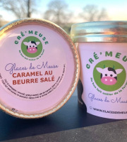 Glaces de Meuse - Lot P'tits Pots "Caramel BS" - Crème glacée (90gr)