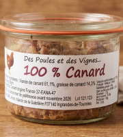 Des Poules et des Vignes à Bourgueil - Effiloché de canard