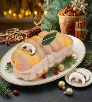 Maison Lascours - [Précommande] Rôti de Chapon farce aux Champignons Forestiers - 2 kg