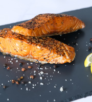 Etablissements JC David - Pavé de saumon fumé au poivre - 120g