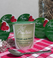 Lait Prairies du Boulonnais - Yaourt brassé Framboise - 6 x 125g