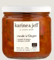 Karine & Jeff - Compotée de tomates, aubergines et basilic 6x350g