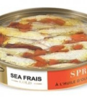 L'atelier Sea Frais - Sprats à l'huile d'olive et au piment 120gx10