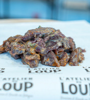 L'Atelier du Loup - Emincés de Cerf/Biche Marinés Crème et Girolles x 500 gr