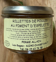 Ferme ALLAIN - Rillette de poule au piment d'espelette