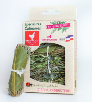 Les Herbes du Roussillon - 4 Min-bouquets "spécial Volaille" Thym, Laurier, Origan.