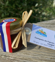 Ferme Sinsac - Compoté de figues et oignons rouges au vinaigre balsamique 50 grs