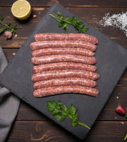 Ferme des Gravelines - SAUCISSES AIL DES OURS X8 - 100% POULET BIO