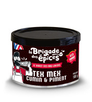 La Brigade des Epices - TEX MEX - Assaisonnement pimenté pour viandes - Cumin et piment - 100g