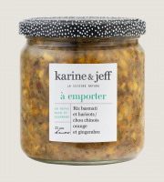 Karine & Jeff - Riz basmati et haricots / chou chinois, orange et gingembre