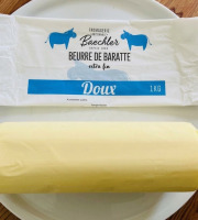 Ferme Sereine en Périgord - Beurre BAECHLER de Baratte – pasteurisé DOUX à 82% de MG - 1 kg - Extra fin