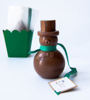 Mon jardin chocolaté - Bonhomme de neige Chocolat au lait bio