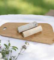 Ferme de L'Or Blanc - Duo Bûche Blanche et Bûche Cendrée 2x 180g