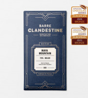 Barre Clandestine - Tablette de chocolat noir grand cru - Maya Mountain 73%, Bélize - bean to bar