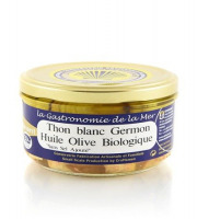 SARL Kerbriant ( Conserverie ) - Thon blanc Germon huile d’olive BIO - Très pauvre en sel - 180g