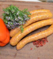 Ferme Joos - Saucisses de porc au curry x 4 : la Ferme du Grommendyck