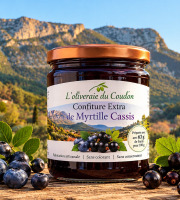 L'OLIVERAIE DU COUDON - CONFITURE EXTRA DE MYRTILLE ET CASSIS – 370 G