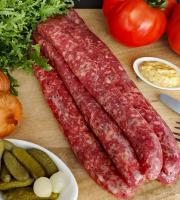 GAEC Villeneuve - Boeuf à la ferme - [Précommande] Lot De 2 Paquets De 6 Saucisses Nature De Bœuf Blonde D’aquitaine