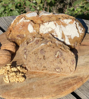 Ferme Sinsac - Pain au levain aux noix du Périgord vert 1kg moule