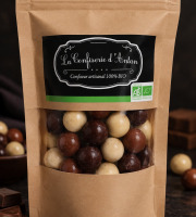 La confiserie d’antan 100% bio - Noisettes enrobées de chocolats assortiments - 160 gr