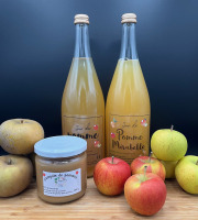 La Ferme des Prun'Elles - Lot gourmand de la ferme- Pommes, jus & compote