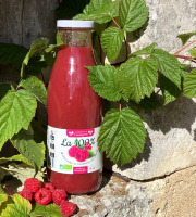 Les framboises de Colangette - Pulpe de framboises Bio 75 cl
