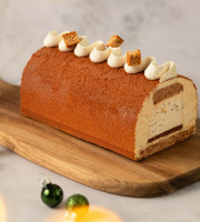 Eclat des cimes - Bûche glacée Pain d'épices, Vanille & Amandes  6p