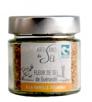 Artisans du Sel - Fleur de Sel de Guérande à la Vanille Bourbon de la Réunion – Verrine 85g | Artisans du Sel