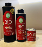 La Noyeraie des Borderies - HUILE VIERGE DE NOIX BIO Pressée à chaud 25 cl